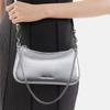 Charles & Keith Small CK Zipper Closure Synthetic Leather Shoulder Crossbody Tote Bag Women bags Black Silver Gold CK2-80151362-A
