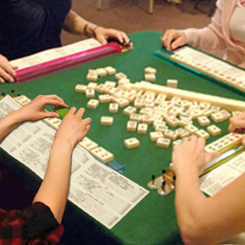 4Pcs 2025 Mahjong Cards Set Official Large Print Mah Jongg Card Standard Hands And Rules Cards Nmjl Official Strategy Reference