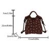 Large Capacity Rhinestone Shoulder Bag Korean Style Female Tote Bag  Daily Use