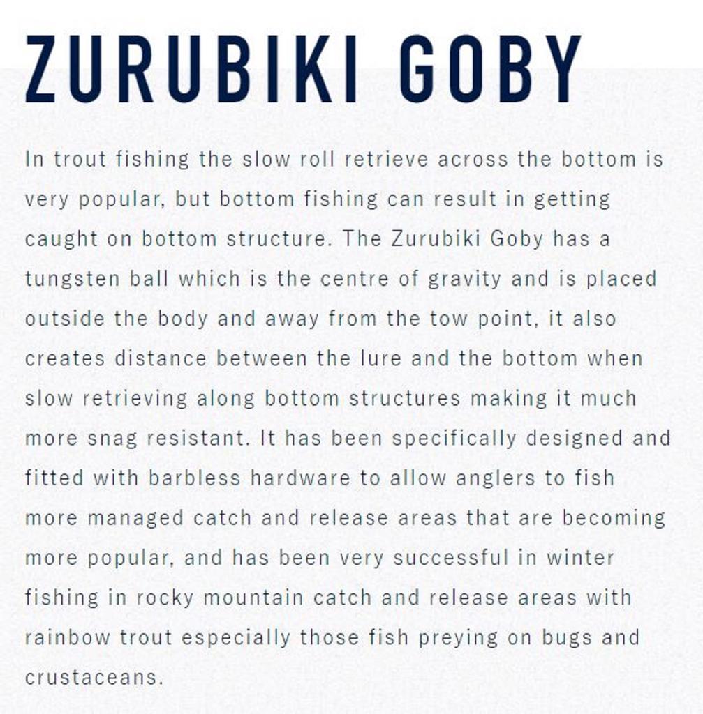 Jackson Zuribiki Goby 45 Тонущая приманка WGP (1496)
