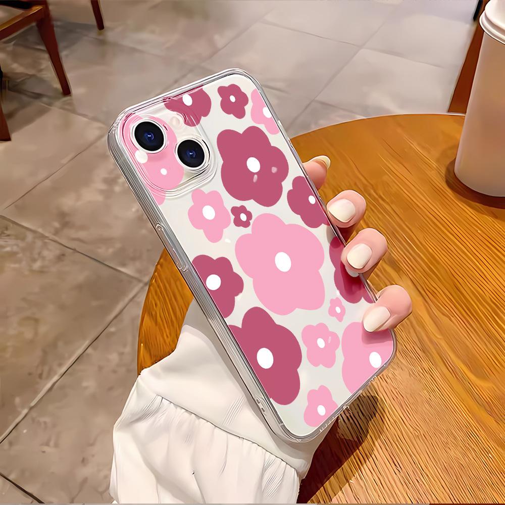 Летний цветок яблоко 16 чехол для мобильного телефона iphone17promax чехол для мобильного телефона 15 прозрачный чехол 14 креативный 11