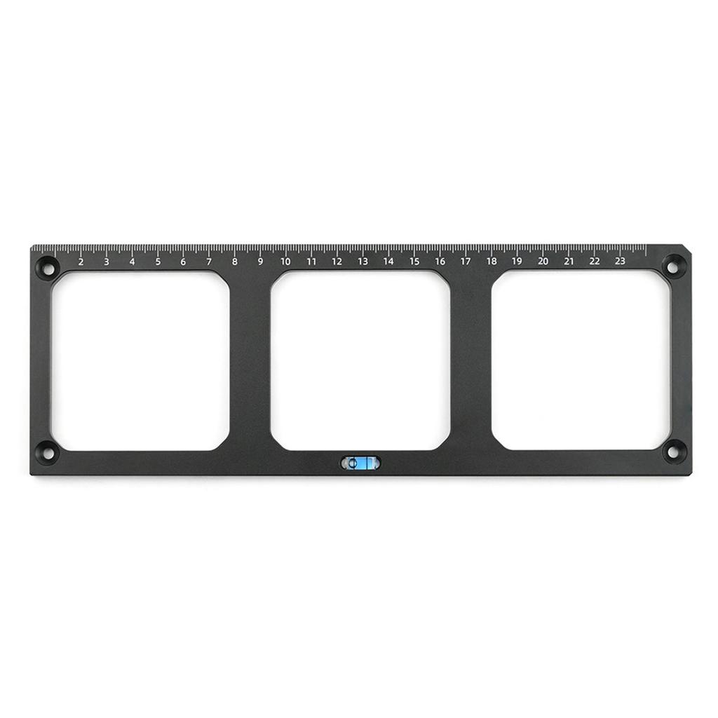 Шаблон гнезда выключателя типа 86 с 3 квадратными отверстиями для нижней части гнезда, монтажный локатор из алюминиевого сплава