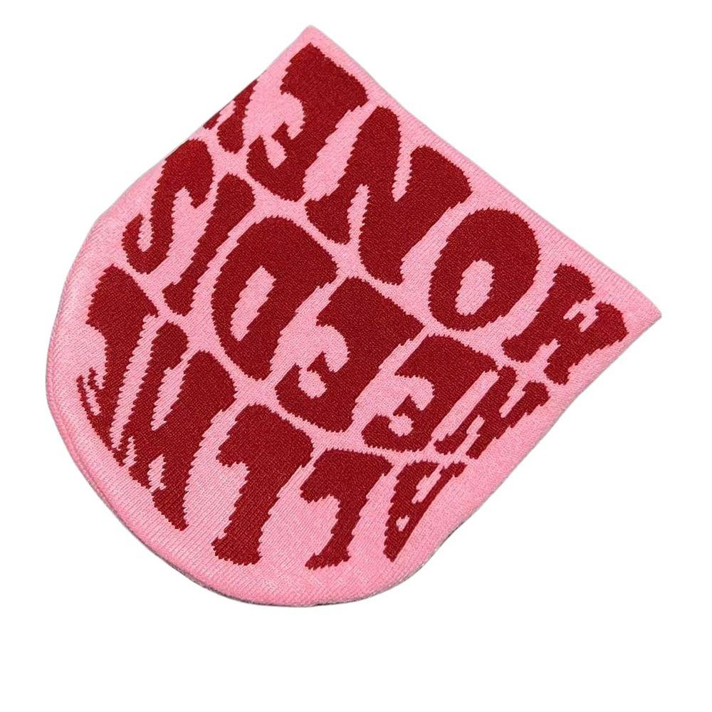 Шерстяная акриловая шапка-бини с принтом букв, повседневная шапка-чепчик, модная вязаная шапка для мужчин и женщин