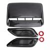 Car Hood Air Flow Vent Decorative Kit Carbon Fiber Pattern Modification Hood Scoop and Side Vents