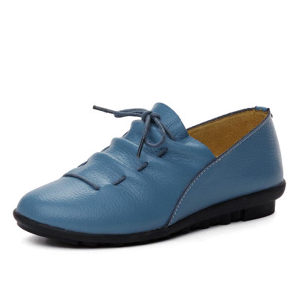 Женские кожаные лоферы, повседневная обувь, кожаные туфли на плоской подошве