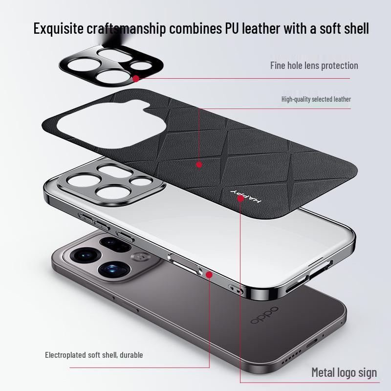 Чехол Starburst для OPPO Find X9/X9 Pro: Сетчатый узор, Точные отверстия для объективов, Полное покрытие, Защита от падений