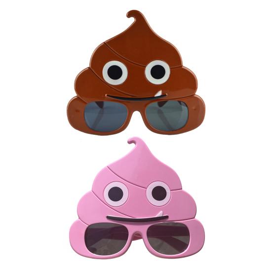 Смешные Очки-Какашки Форма Какашки Вечеринка Солнцезащитные Очки День Рождения Фото Реквизит Фестиваль Аксессуар Очки для Дискотеки Розыгрыш Подарок