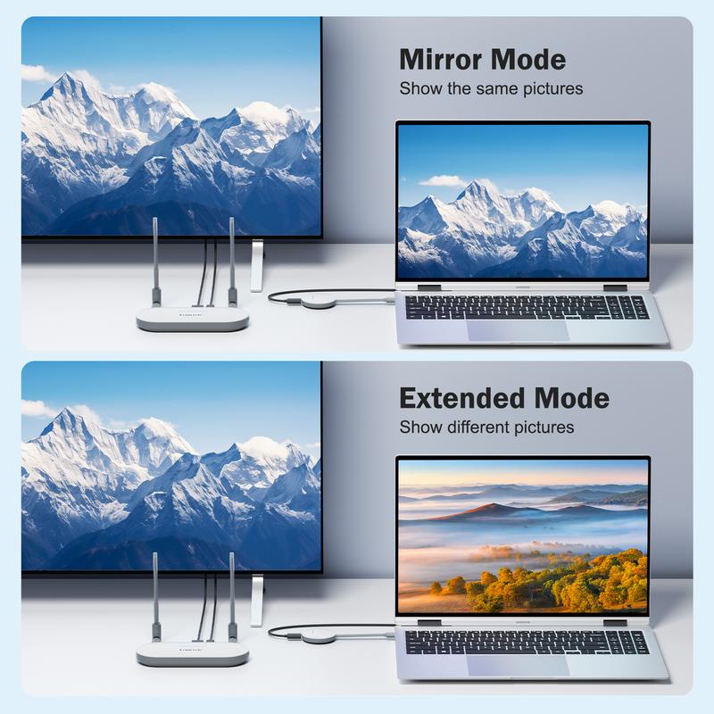 Lemorele 50M Беспроводной HDMI Видео Передатчик HDMI/VGA Приемник 1080P Видео Передача Удлинитель Донгл для ПК ТВ Монитора