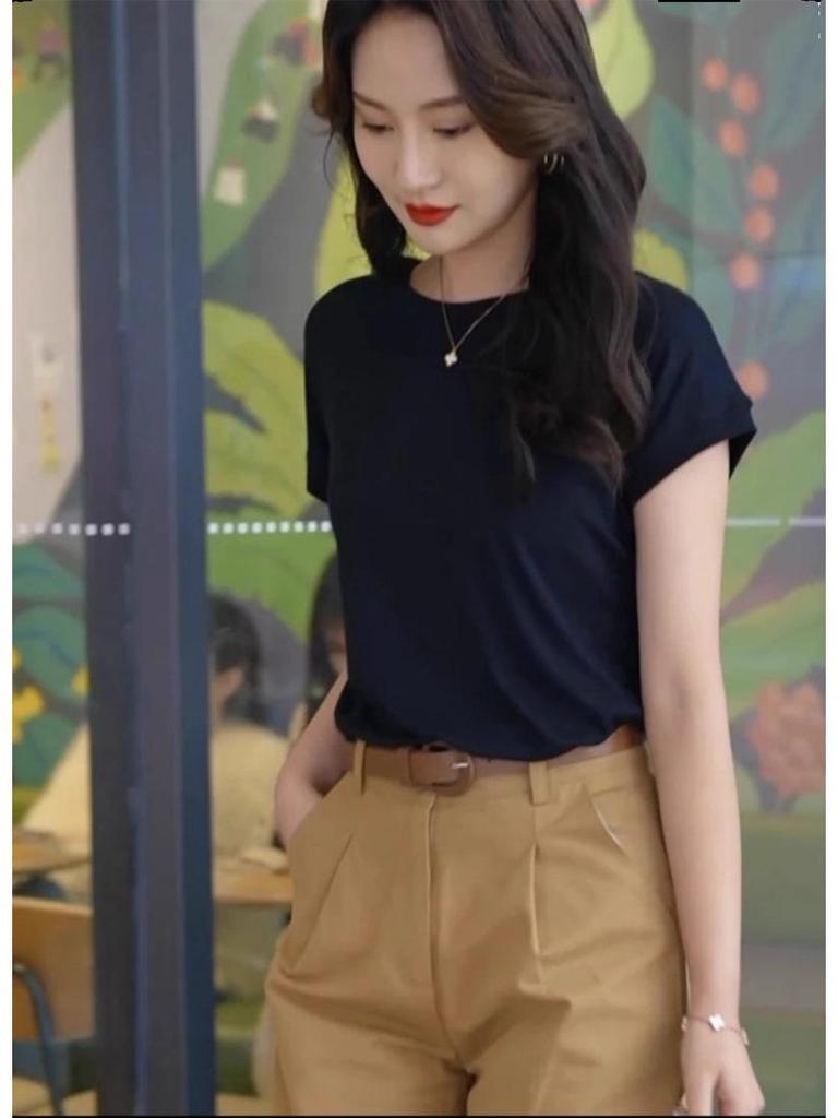 Новый шикарный топ с рукавами «летучая мышь» в корейском стиле