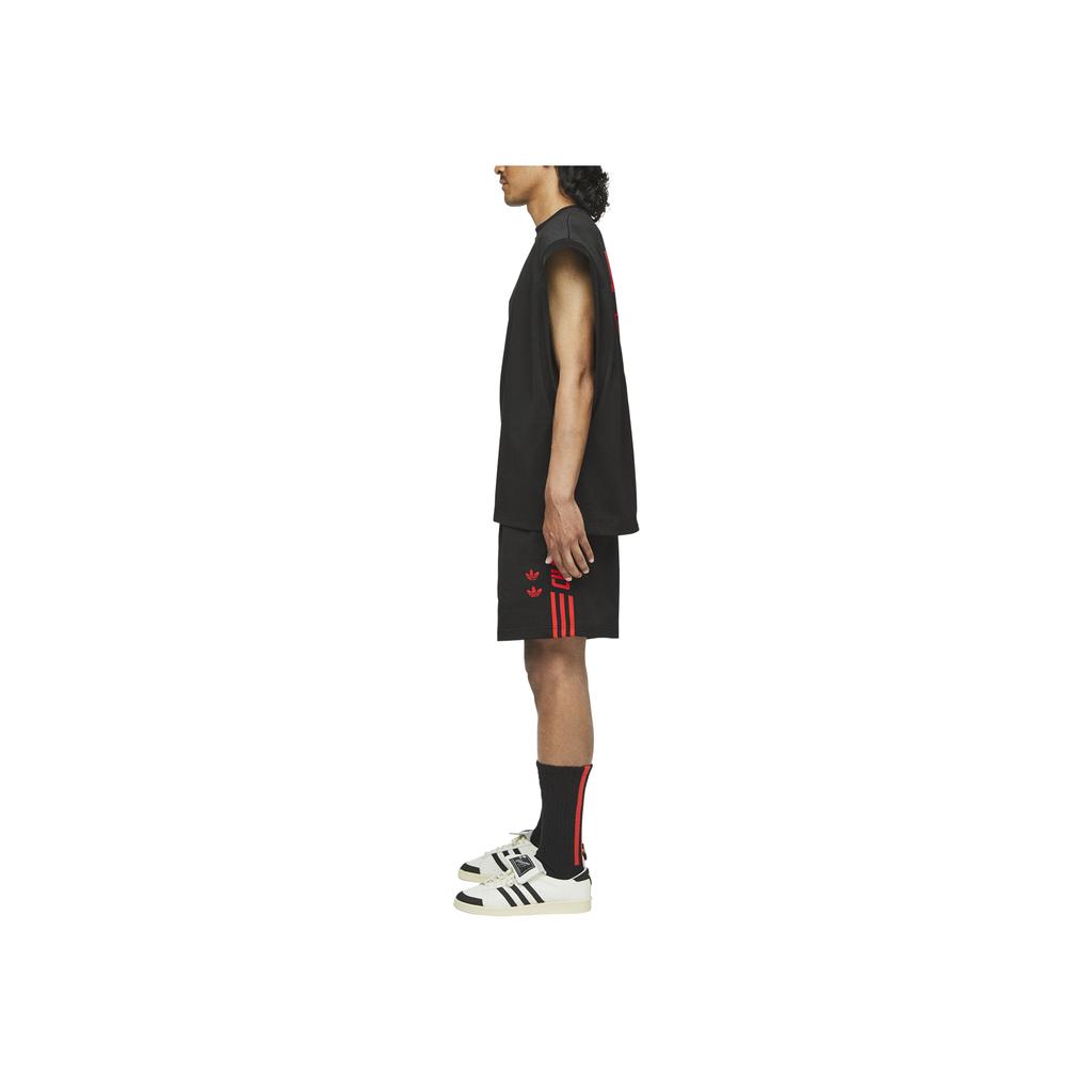 Adidas Коллаборация Originals X Willy Chavarria Ss25 Спортивные шорты в полоску для спортзала, удобные, простые, повседневные, унисекс, KB7236