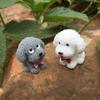 4pcs Mini Cute Dog Figurines Miniature Craft Fairy Garden DIY Kids Bedroom Living Room Car Ornament Home Decoration