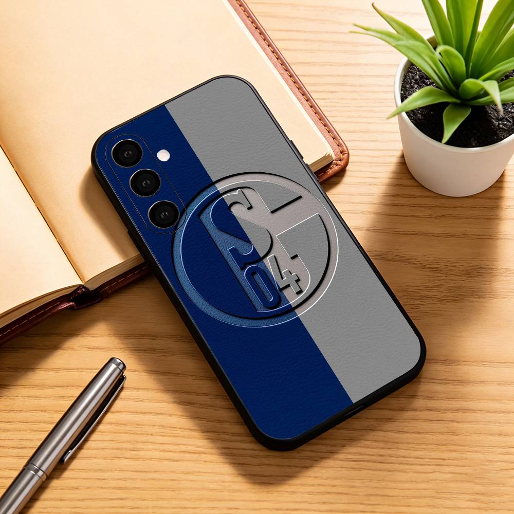 Чехол для телефона S-Schalke 04-PC для Samsung Galaxy A73, A72, A71, A70, A53, A52, A51, Другие Мягкий черный чехол