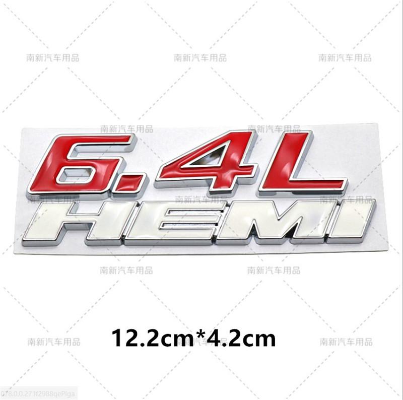 3D Metal 392 6.4L Hemi Engine Logo Badge Emblem Car Stickers For Dodge Charger Dart Caliber Journey Car Styling Accessories LL1