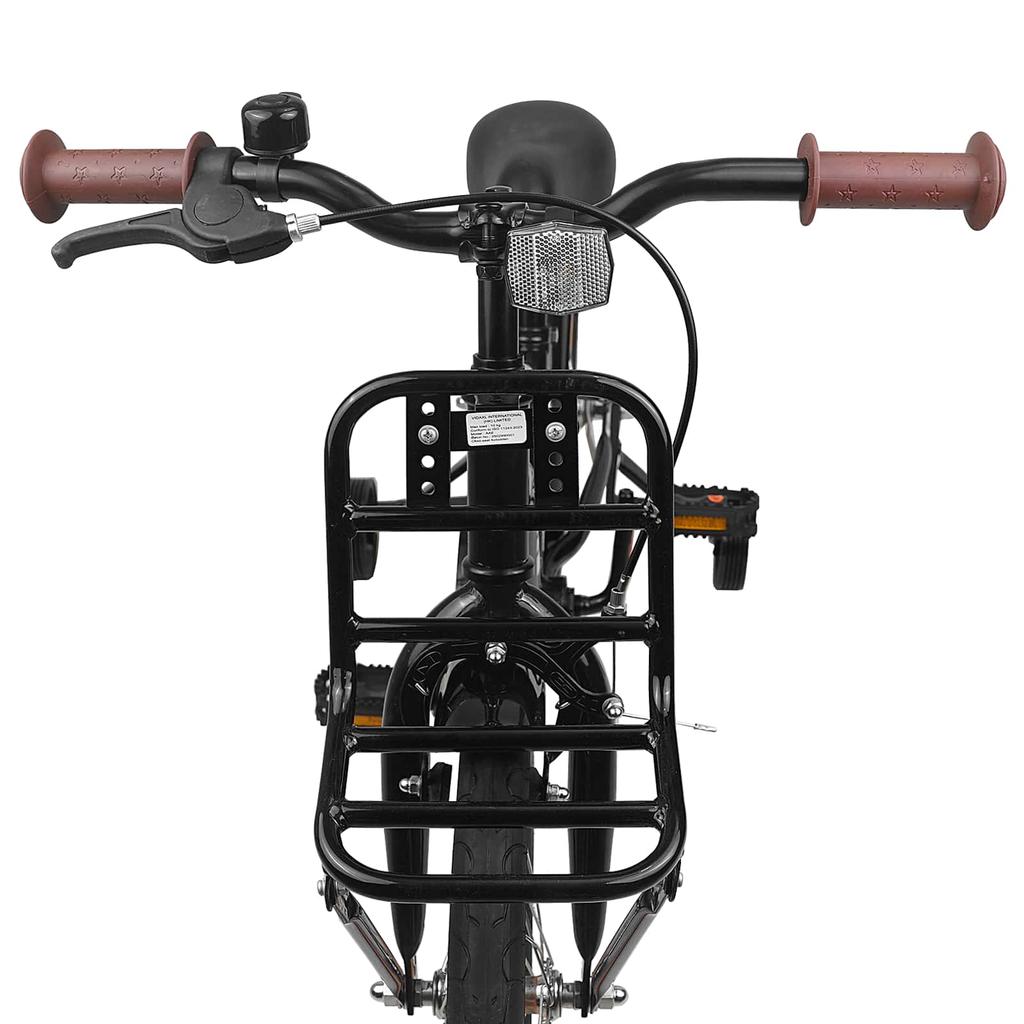 Kids Bicycle 16 Inch for Ages 4 6 Black