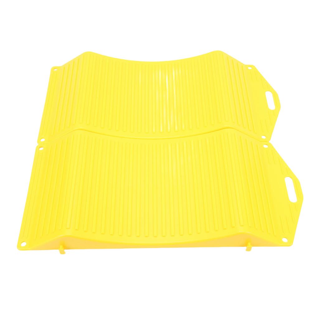 1 Pair Wheel Tire Saver Ramps Anti Slip Pad All Season Durability HDPE for Sports Cars SUVs Campers Trailers Trucks RVs