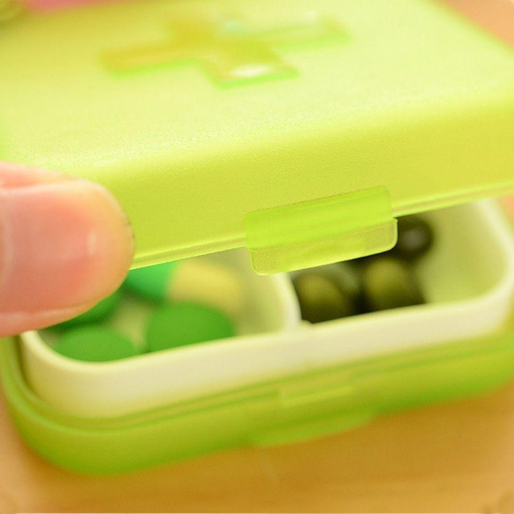 Sealed Medicine Box 4 Grids Tablet Holder Container Portable Pill Organizer Case  Travel