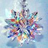 Crystal Snowflake Pendant Suncatcher AB Color Glass Prism For Garden Window Hanging Rainbow Maker Gift Car Wedding Home Decor