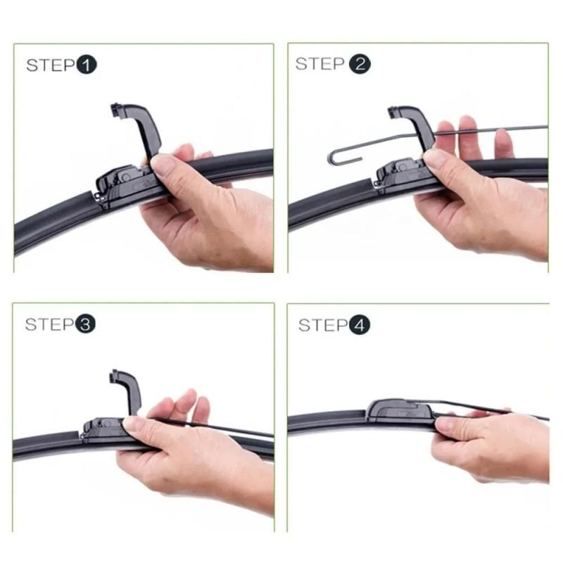 24"+16"+12" Front & Rear Wiper Blades for Toyota RAV4 XA30, Vanguard, Lexus NX10, Corolla Verso, Auris