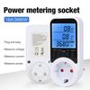 Compactly Wattage Tester Socket Power Meter Builts In Overloads Alerts Electricity Consumption Analyzers 0-3680W Ranges
