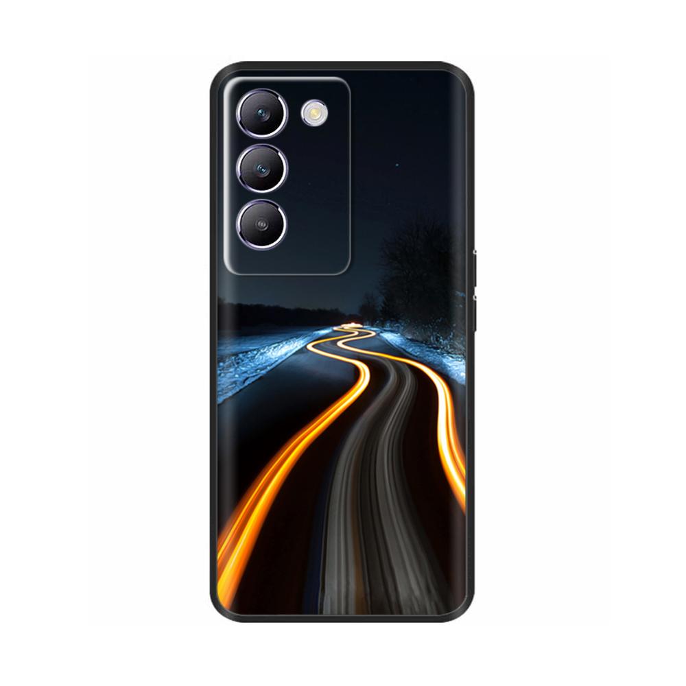For Vivo V30 V40 SE Phone Case Shockproof Silicone Soft Bumper Cases For Vivo V40 SE V30 SE Luxury Painted Protection Back Cover