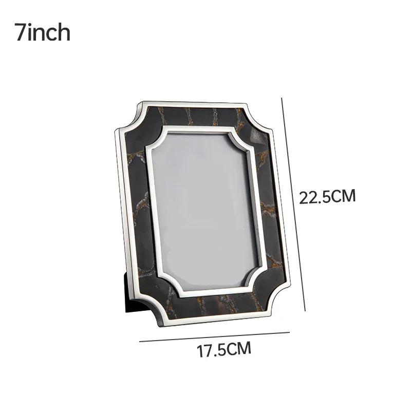 Рамки для картин из изумрудного мрамора, легкие роскошные украшения для спальни, цветные мраморные рамки для фотографий, современные рамки для фотографий для свадебных фотографий для дома