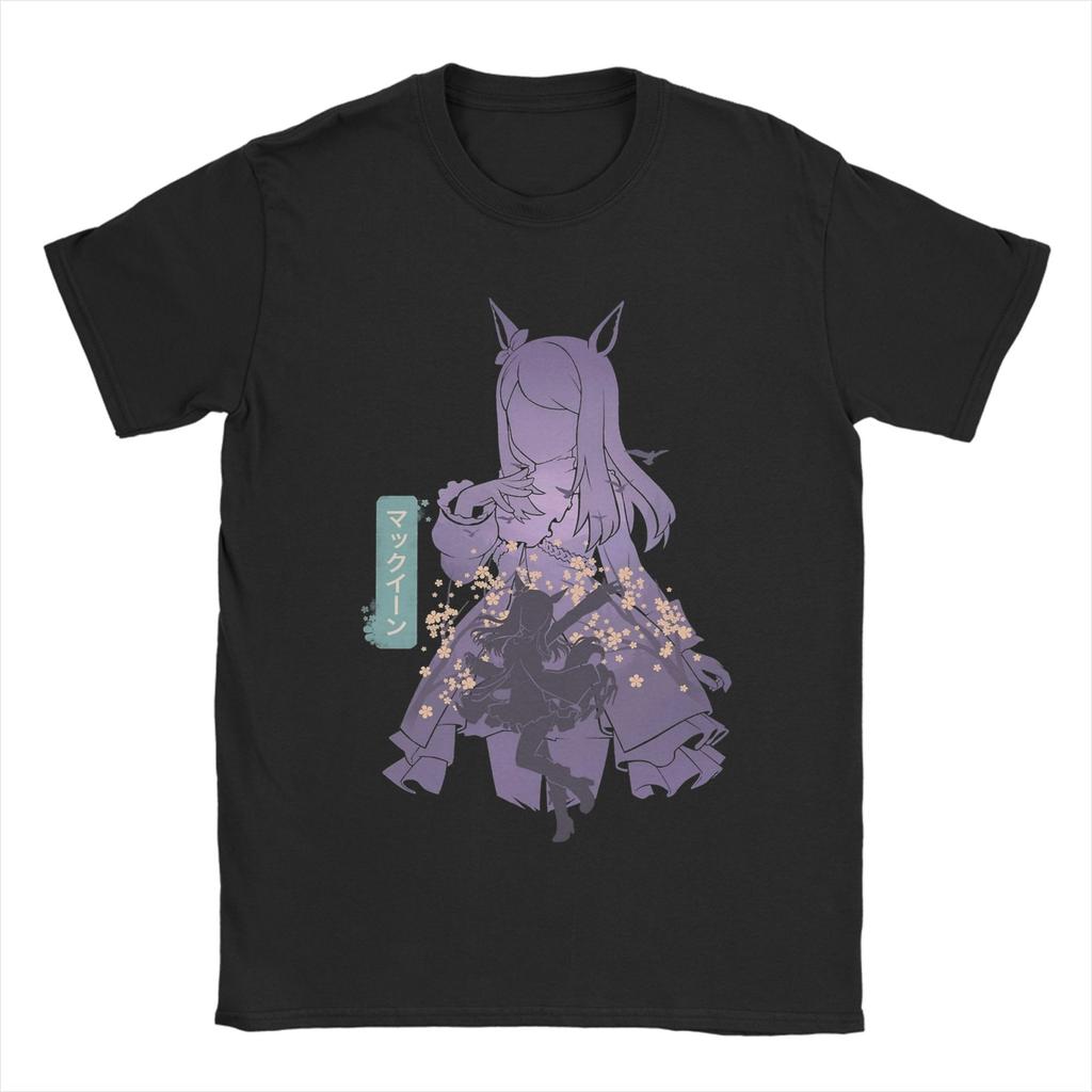 Silence Suzuka Uma Musume Аниме Футболки Унисекс Хлопок Смешные Футболки Круглый Вырез Футболка Короткий Рукав Одежда 6XL