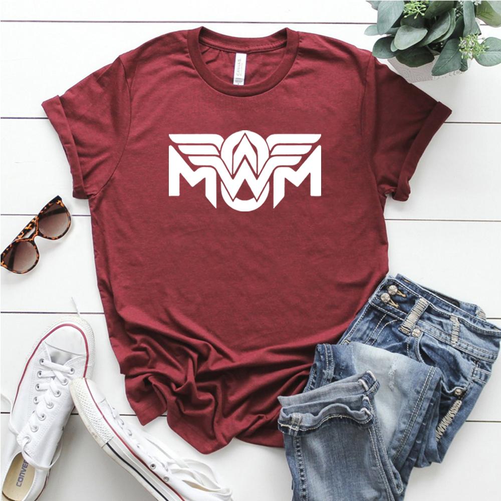 Футболка WonderWomen Смешная футболка для мамы Вдохновленная супергероями Футболка про жизнь мамы Футболка на День матери Винтажные топы Харадзюку Подарок для мамочки