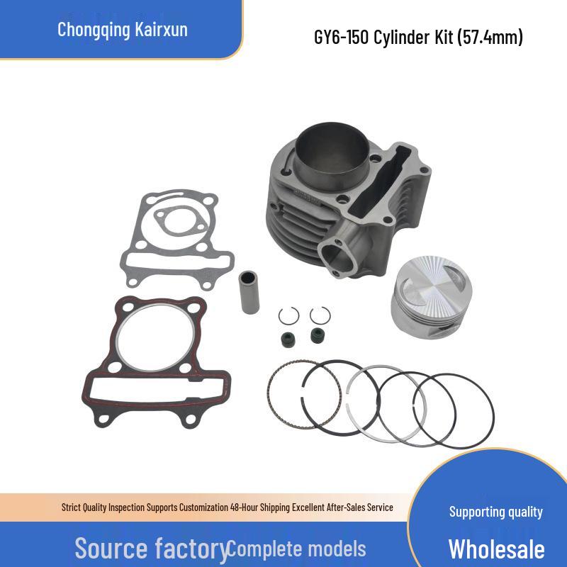 Kymco GY6-150 150cc Scooter Cylinder Kit with 57.4mm Piston