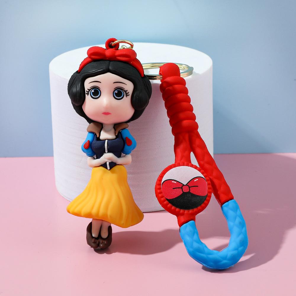Disney Новый Аниме Белоснежка Дизайн Автомобиля Креативный Брелок для Сумки Брелок для Ключей Автомобиля Брелок для Сумки Брелок для Ключей Брелок для Ключей Автомобиля Декоративные аксессуары