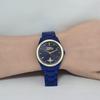 Used Vivienne Westwood St. James VV049NVNV Navy Blue Aluminum Date (Working, with box and bezel)