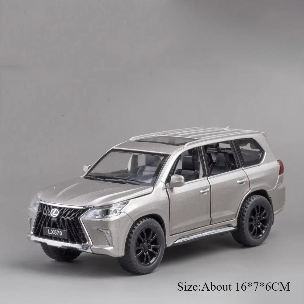 1:32 Lx570 Lm300h Модель Игрушки Литой Сплав Автомобиль 6 Открывающихся Дверей Звук Свет Откатная Миниатюрная Техника Дети Друзья Праздничные Подарки