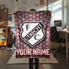 1PC Custom Name FC Utrecht Patterned Flannel Blanket Suitable For All Seasons for Home Decor Warmth and Comfort Gifts Holiday Present