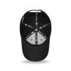 New Era 940 9FORTY Adjustable One Size Fits Polyester Baseball and Black with Silver Outline Cap, All, Cap, Men's Women's, Gender-Free, [Used]