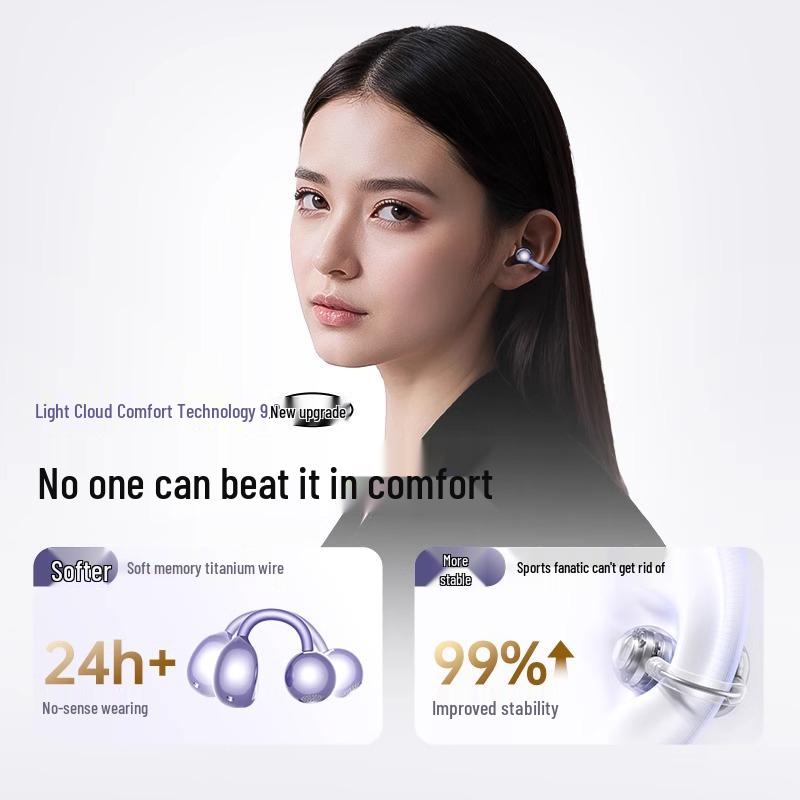 Bluetooth 5.4 Wireless Headphones with Breathing Light & Extended Battery Life