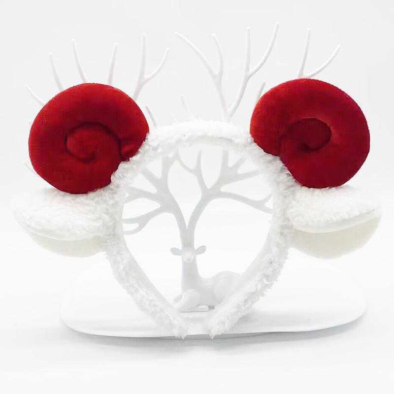Christmas Reindeer Antler Headband: Plush, Fairy Mori Style for Kids & Adults