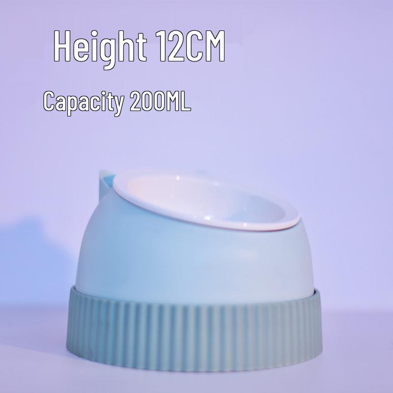 Приподнятые миски для питомцев из нержавеющей стали и керамики - Конструкция против опрокидывания для кошек и собак, Защищает шейные позвонки, Набор с двойной миской