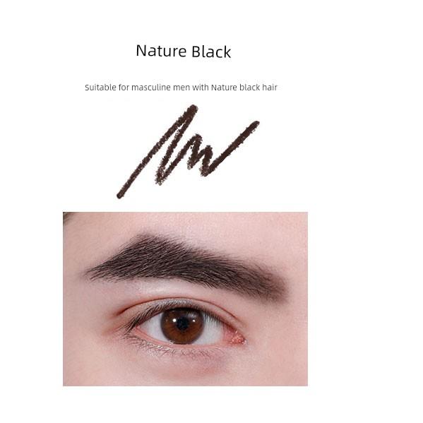Men for Boys, Eyebrow Pencil for Eyebrows, Naturally Waterproof for Boys, Long Lasting Fadeless for Wild Eyebrows, Black and Gray, Fog