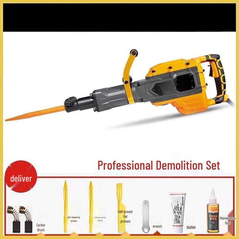 JZDASI GT-680 Heavy-Duty Electric Jackhammer CN plug (adapter included)