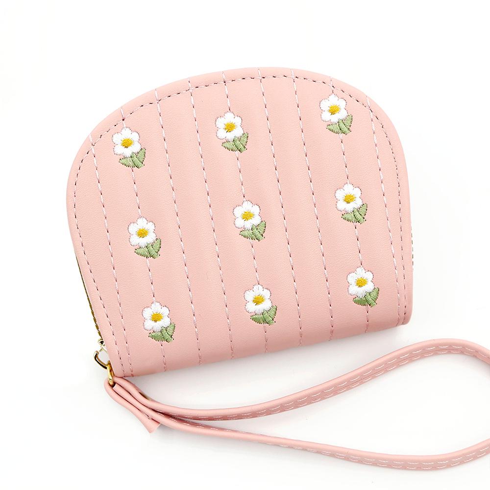 Простой и портативный кошелек для монет: Мягкая текстура личи, большая вместимость для мелочи и карт