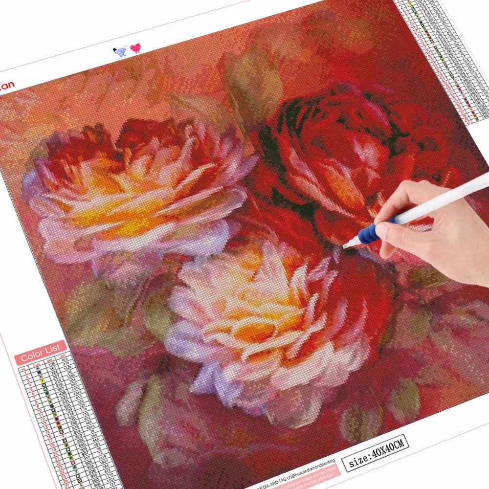 50x50 см 5D DIY Алмазная картина Птица Мозаика Животное Полный квадратный/круглый бриллиант Вышивка Цветок Ручная работа Домашний декор