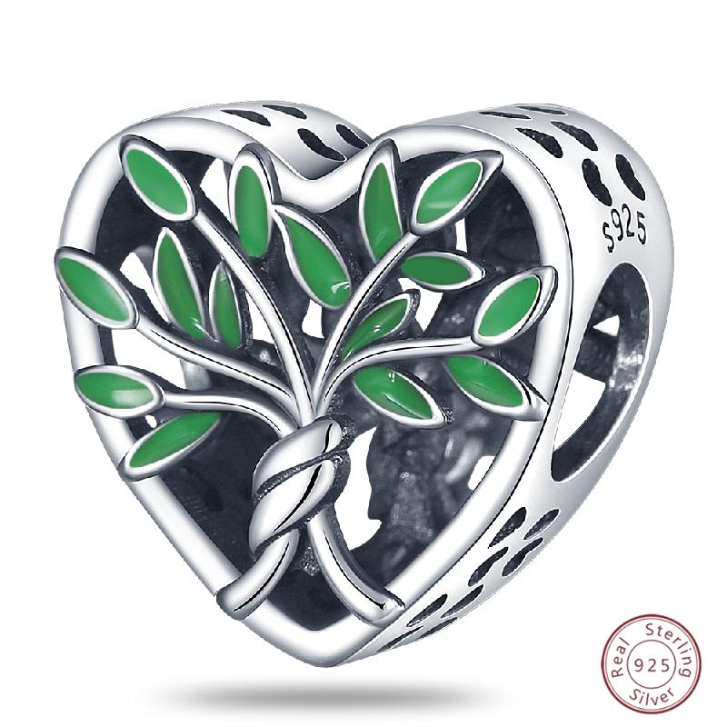 Медный браслет с бусинами 'Четырехлистный клевер на удачу', с блестящим цирконием, для оригинального браслета 3 мм, женские изящные украшения