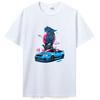 Jdm T Shirt Anime Initial D Drift Japanese Car Skyline R34 Tshirts Unisex Cotton Streetwear Graphic T-Shirts Clothing