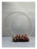 Round Balloon Arch Stand for Outdoor Wedding Celebrations - Wrought Iron Ring Decoration in Stock
