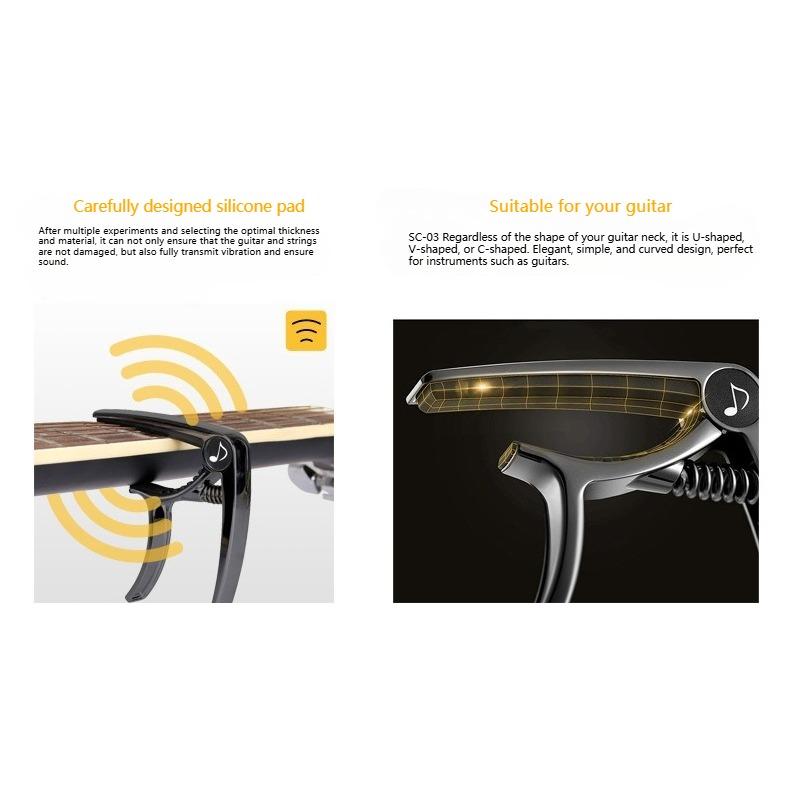 Guitar tuning clip, capo, Electric guitar, folk music, voice clip, adjustable clip, accessory instrument