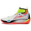 Li Ning 808 2 ULTRA Амортизация Скользкие Устойчивые к истиранию Высокие Баскетбольные Кроссовки Мужские Белый Зеленый Красный ABAT007-4