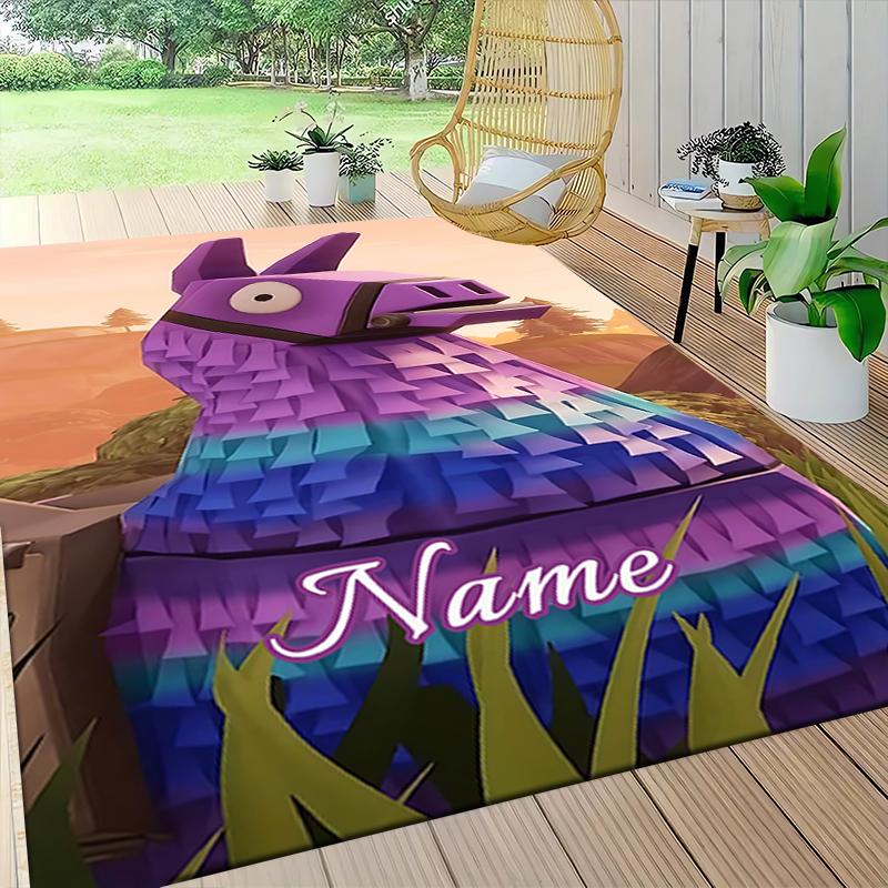 Custom Name "Adventure Car" Carpet Rug Customizable Soft Washable Anti-Slip Home Living Room Sofa Mats Personalized Rug. 0909175