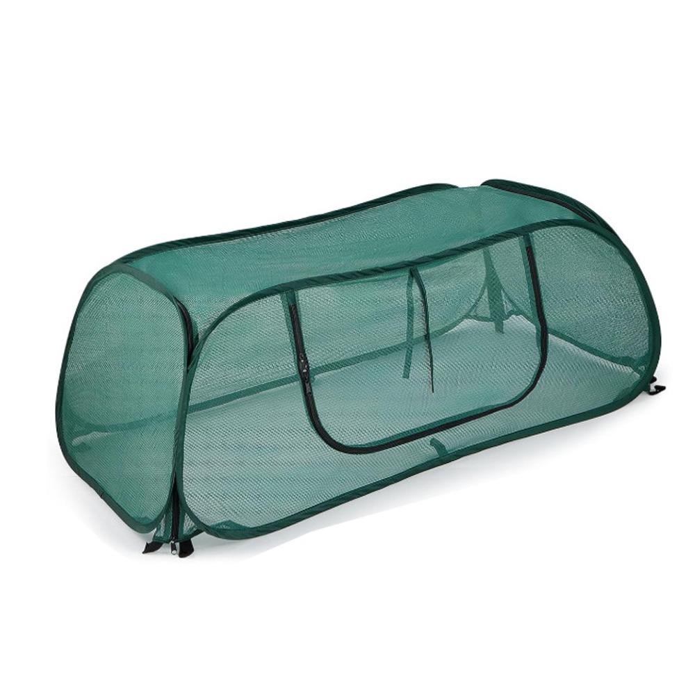 Insulated Plant Cover Pop Up Plant Netting Clear PVC Plant Protector Cage Vegetable Beds