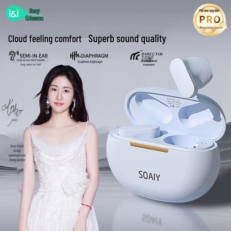 Soaiy SL6 Pro Настоящие беспроводные спортивные Bluetooth-наушники с открытым дизайном