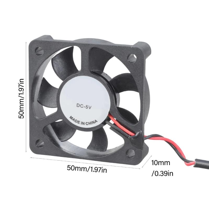 5V USB PC Router Fan 50mm Cooling Fan Brushless Portable Cooling Fan Replacement for Router Modem TV Box Electronic