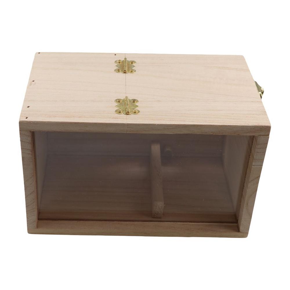 Acrylic/Wood Wooden Parrot Breeding Box Bird House Nest For Parakeet Cockatiel Chicken